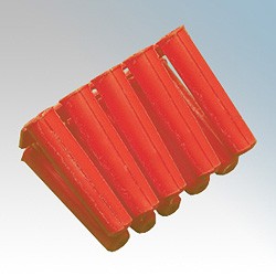(F.M.F100) (BOX/100) RED PLASTIC FIXING PLUGS